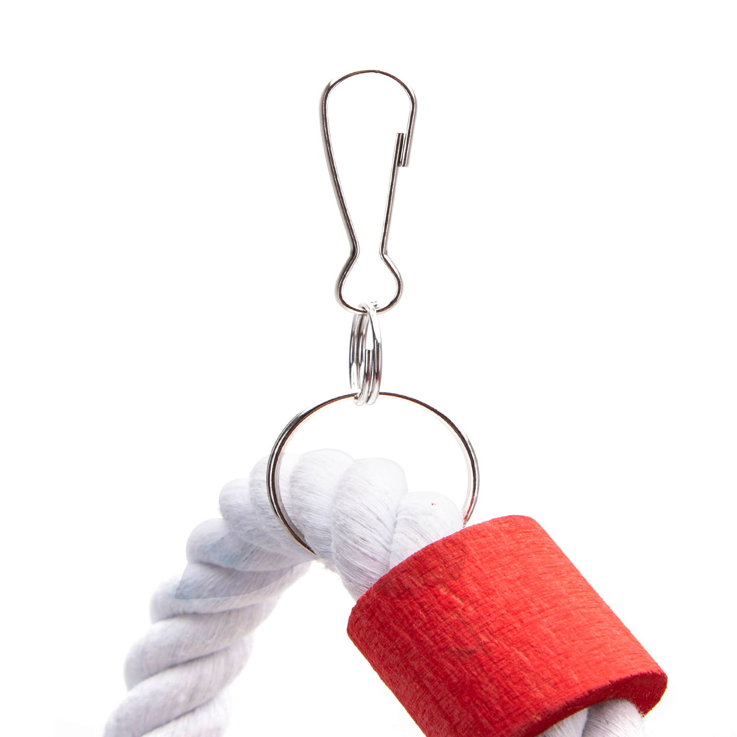 Nœuds en corde avec trois anneaux pour oiseau