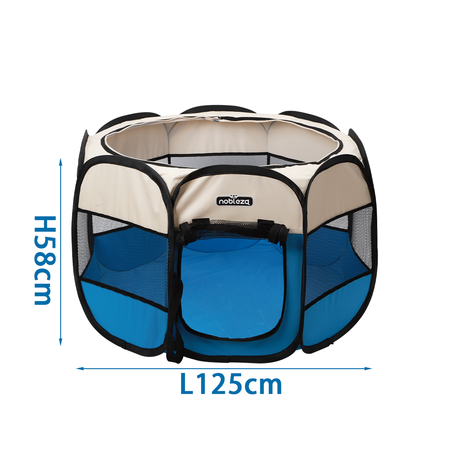 Parc octogonal pour animaux de compagnie