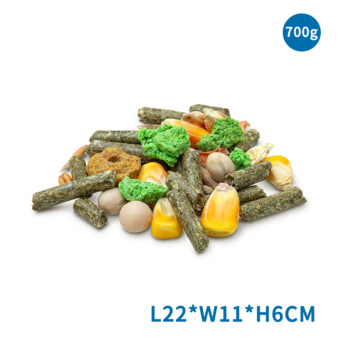 Nourriture de base mélangée pour lapins adultes 700g