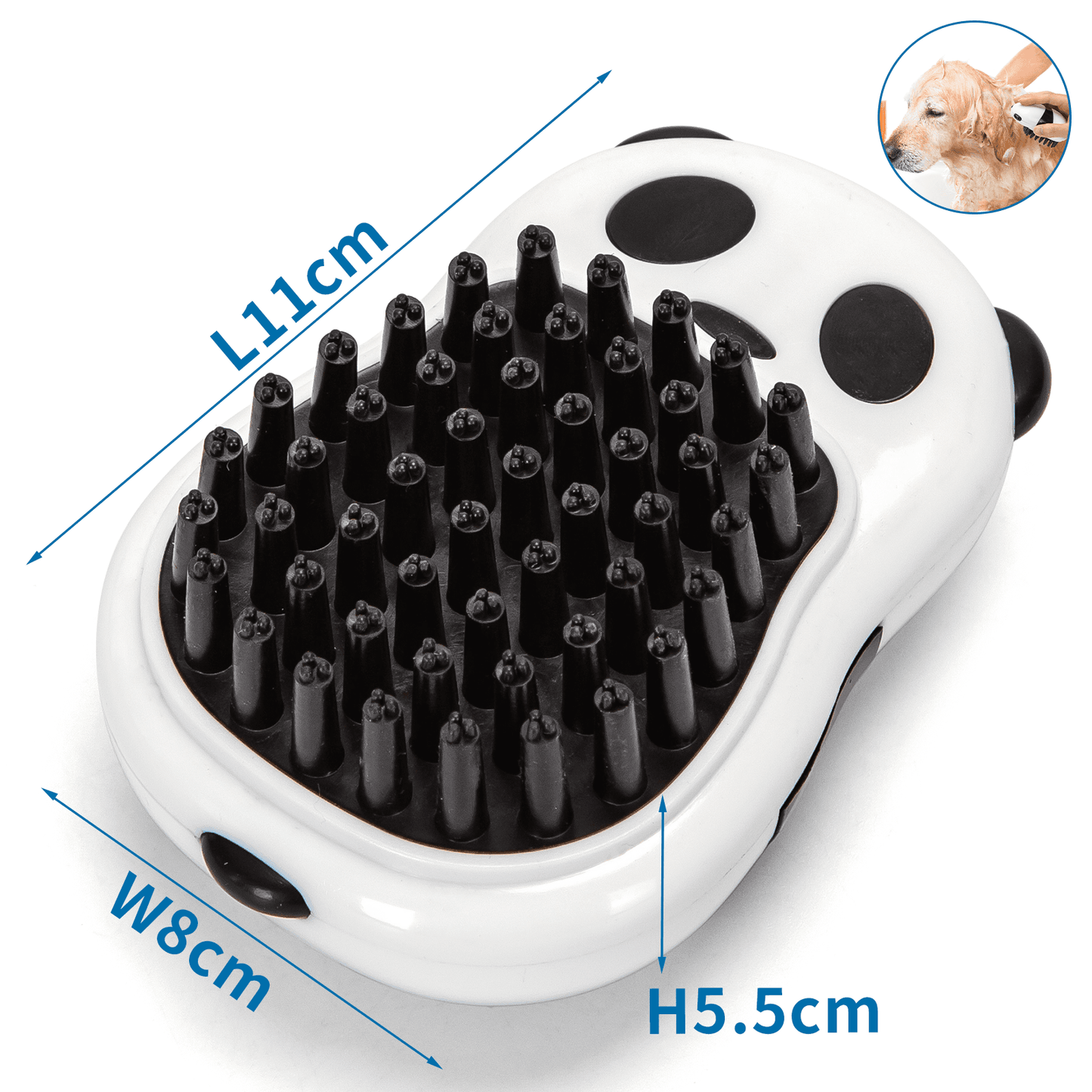 Brosse de massage pour le bain des animaux