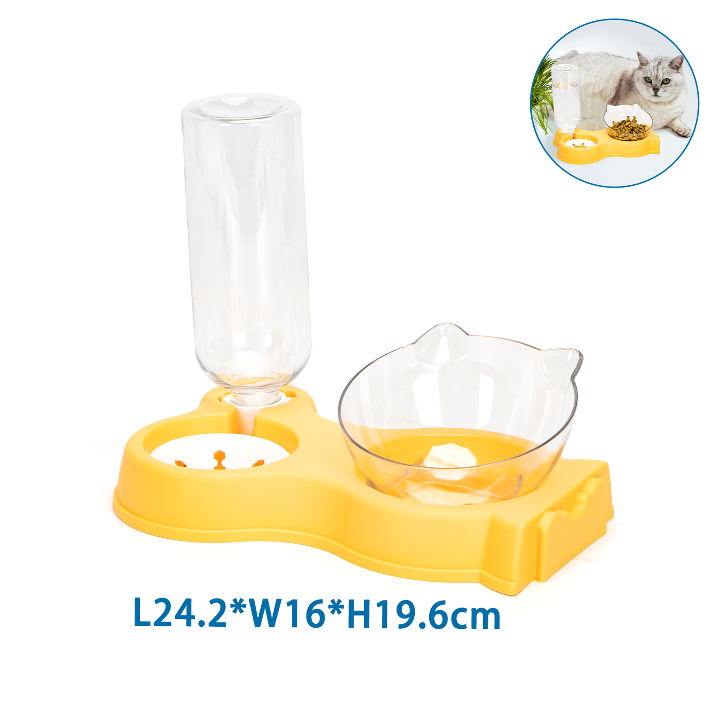 Ensemble de gamelles nourriture et eau pour chat