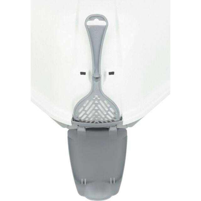 Bac à litière d’angle avec couvercle