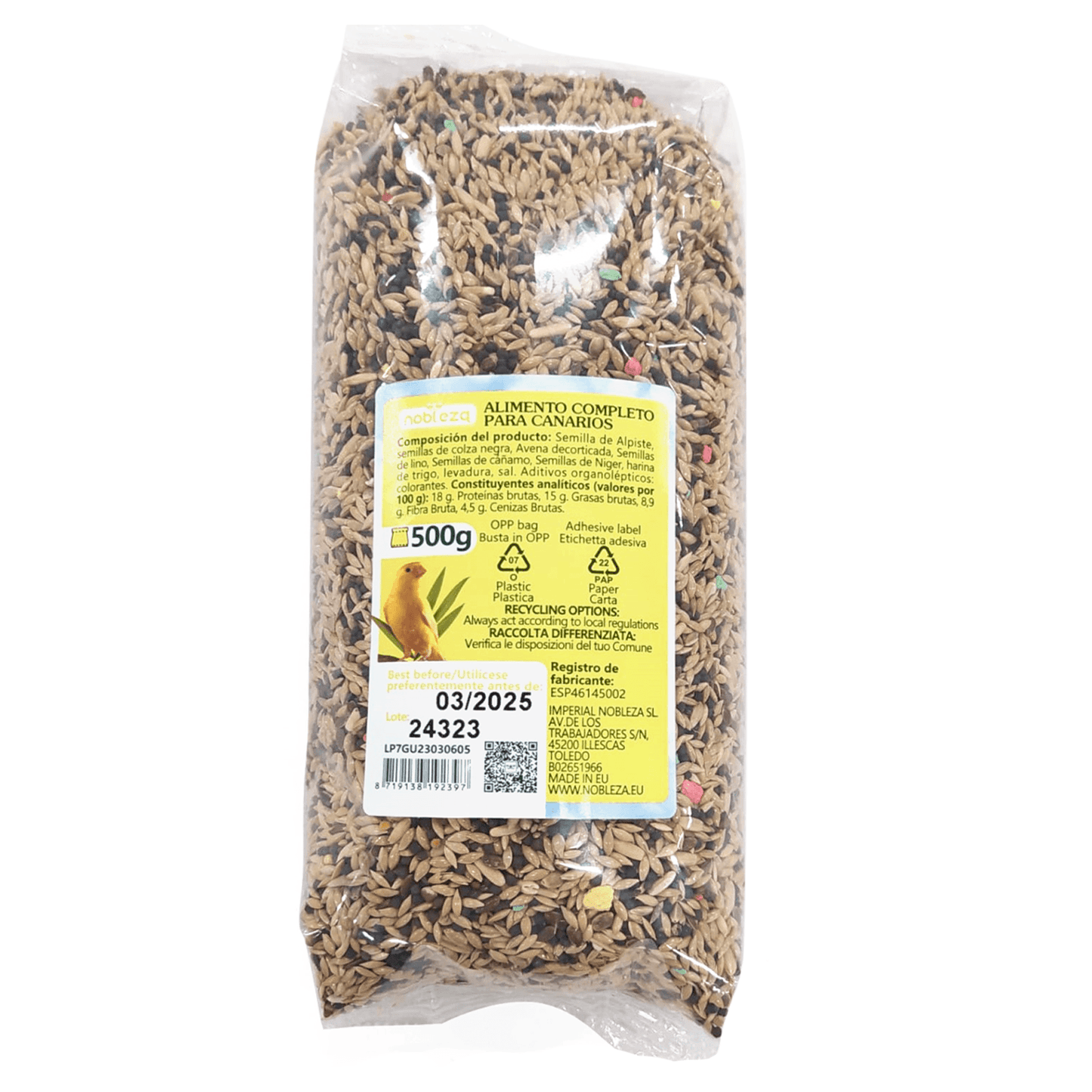 Mélange de base pour canaris 500g