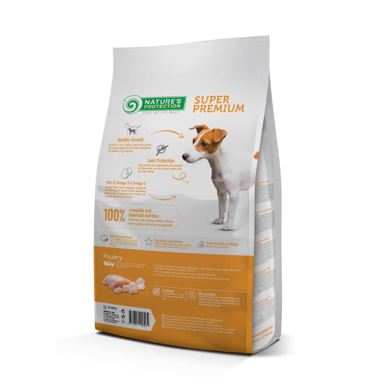 Croquettes pour Chiot Junior au Poulet Nature's Protection – Alimentation Complète pour Chiots en Croissance de 2 à 12 mois (2kg)