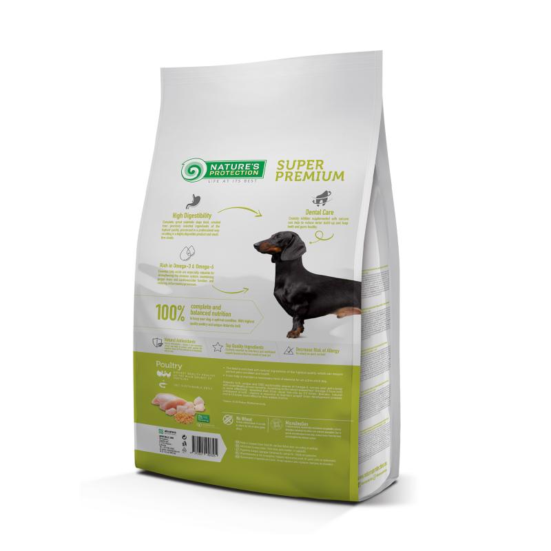 Croquettes Mini Chien Adulte au Poulet Nature's Protection – Alimentation Complète pour Petits Chiens de 2 à 10kg (7,5kg)
