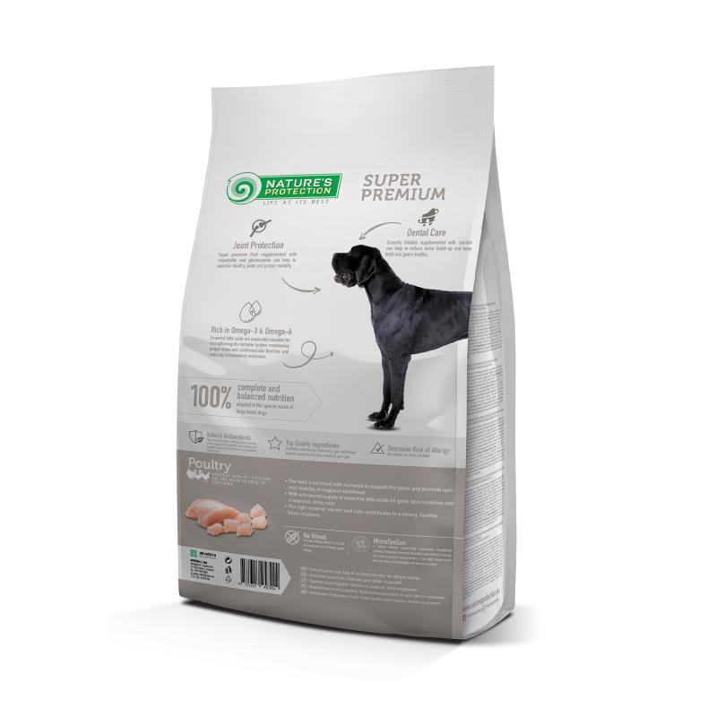 Croquettes Adultes Grandes Races Nature's Protection – Aliment Complet pour Chiens de Grande Taille (12kg)
