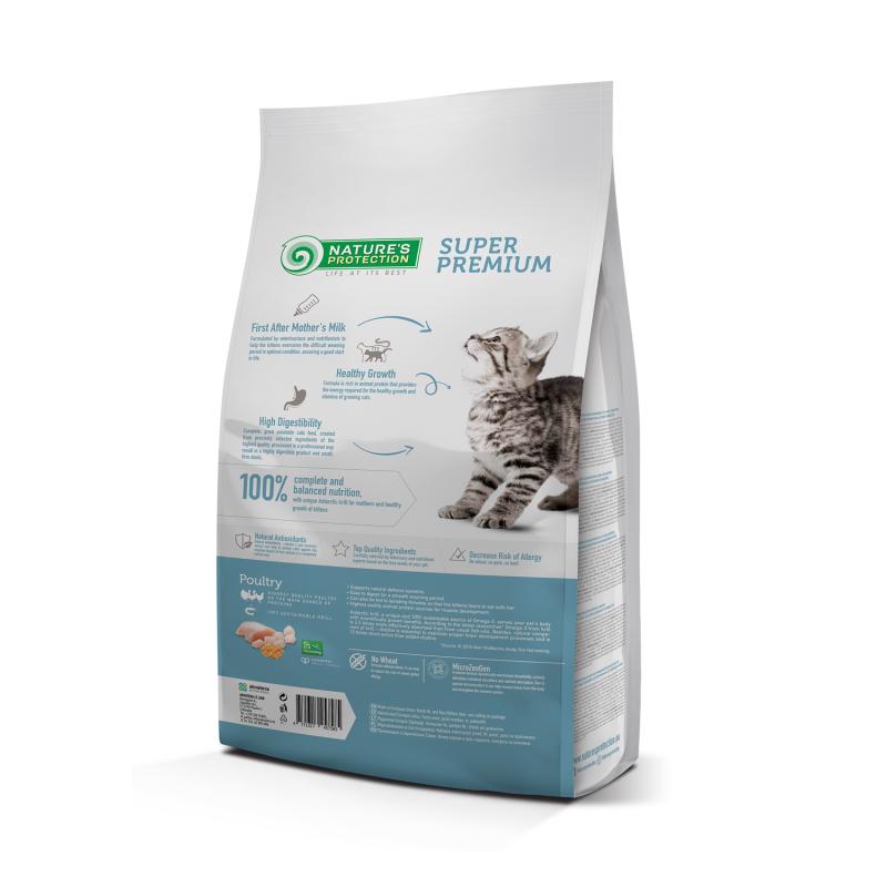 Croquettes pour Chatons Nature's Protection – Aliment Complet et Nutritionnellement Équilibré (2 kg)