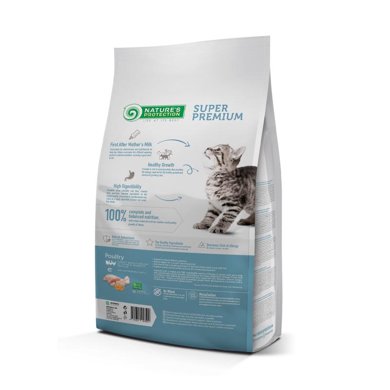 Croquettes pour Chatons Nature's Protection – Aliment Complet et Nutritionnellement Équilibré (7kg)